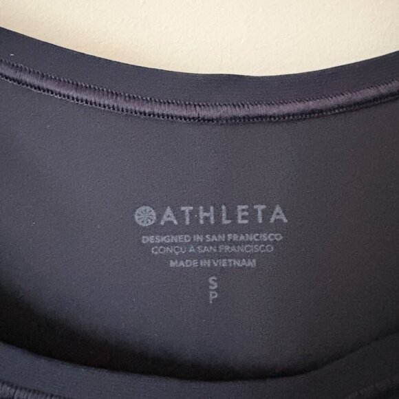 Athleta Match Point Pleated Dress Navy Blue Size Small - Picture 5 of 6